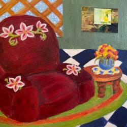 Good Book and tea #2 acrylic 8"x 10"